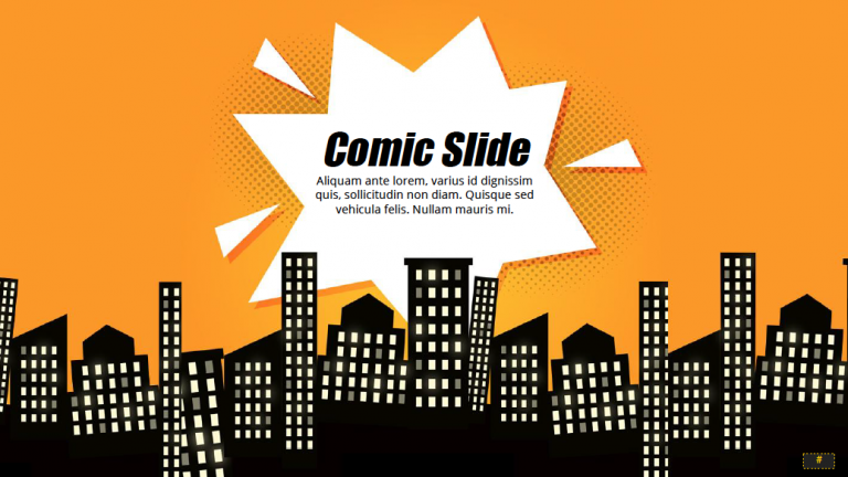 Comic Book Powerpoint Template Google Slides Theme