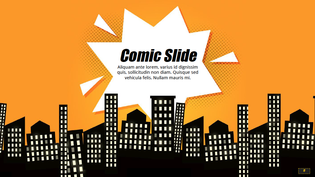 Comic Book Powerpoint Template Google Slides Theme