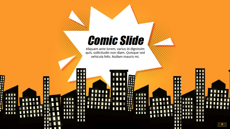 Comic buch Präsentationsthema Für Google Slides